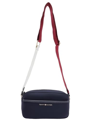 Solid Blue Polyamide Sling Bag