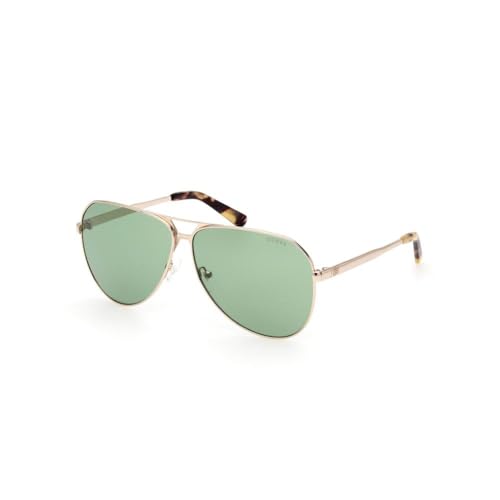 Guess 100% UV protecetd | Large | Full Rim | Pilot | Frame: Gold | Lens: Green