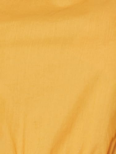Max Women Midi Dress with Cut-Out Sides (Yellow_S)