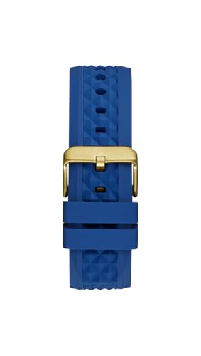 GUESS Silicone Analog Blue Dial Men's Watch-Gw0729G1, Band Color-Blue