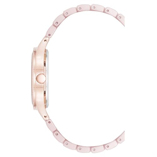 Anne Klein Quartz Pink Round Dial Women's Watch | Ceramic Strap Material | Watches for Women