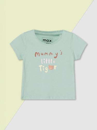 Max Girls Printed T-Shirt - Pack of 3 (Green_12-18 M)