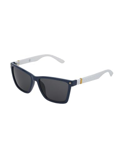 Carlton London Blue with White Toned and UV Protected Lens Rectangle Sunglass for unisex