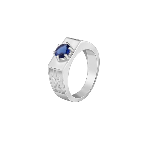 GIVA 925 Silver Imperial Brilliance Ring For Him, Fixed Size, Indian -20 | Gifts for Men and Boys | With Certificate of Authenticity and 925 Stamp | 6 Months Warranty