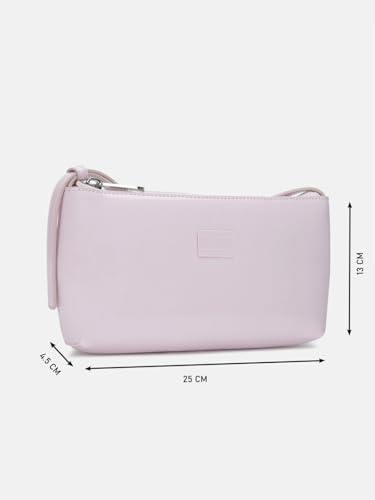 Solid Light-Pink Polyurethane Tote Bag