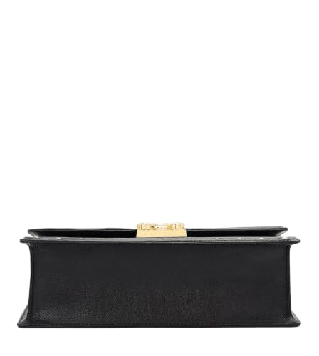 Da Milano Leather Shoulder Bag for Women - Black (LB-01193OL)