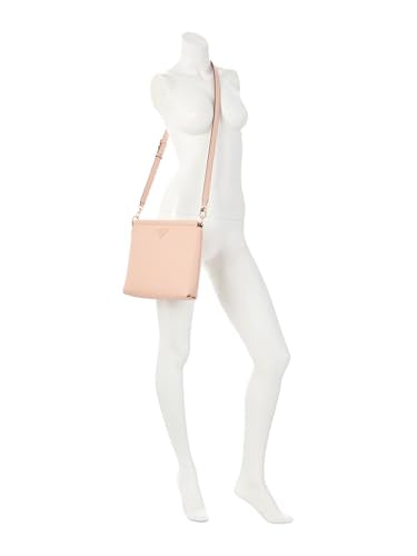 GUESS Women's Pink Solid Crossbody Bag| Ladies Purse Handbags | Gift For Ladies