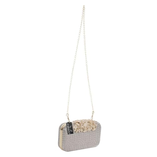 PARATO Eye-Catching Party Clutch (Dark Silver)