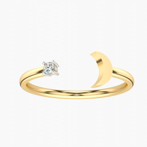 VALANOVA Sterling Silver & Certified Lab Grown Diamond 0.04cts | Ring For Women/Girls | Stylish & Elegant | VGR0412 | Ring Size: 9