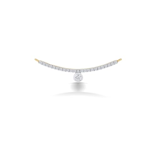 P.N.Gagdil Jewellers 14 Karat Yellow Gold & Diamond Certified Gold Casual Pendant For Women SG14639P IJ/SI
