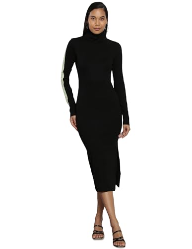 Calvin Klein Cotton Bodycon Below The Knee Dress