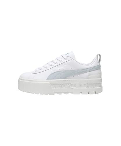 Puma | Womens | Mayze Platform Sneakers | White-Sea Glass | 5UK