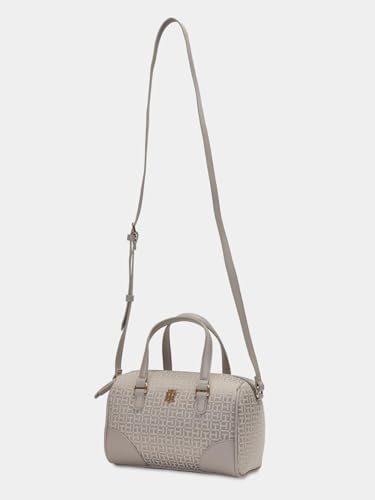 Logo Taupe Polyester Sling Bag