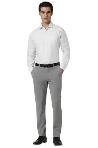 Van Heusen Men's Regular Fit Shirt (VHSFBCUBZ71835_White