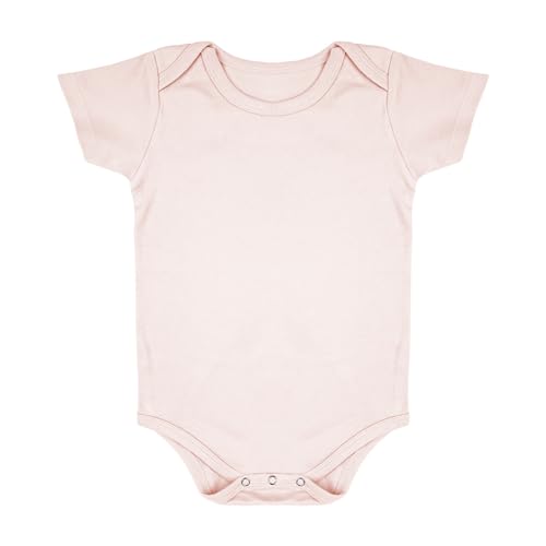 Moms Home Organic Cotton Baby Half Sleeves Bodysuit-Onesie |6-12 Months| - Pack of 5