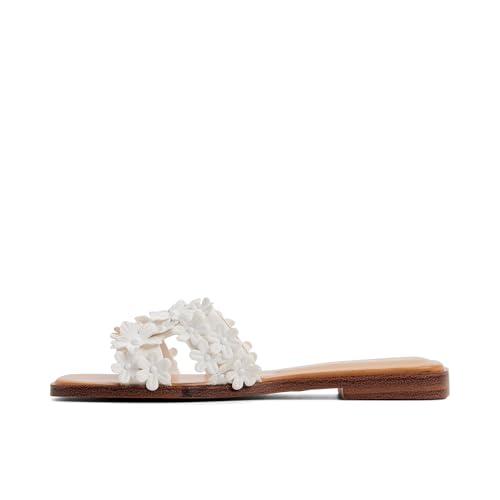 Aldo ITSANDAL White Ladies Flat Sandals