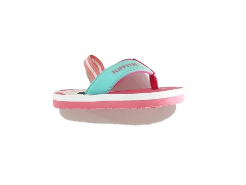 FLIPPSTER Kids Cute Girl with Stars Printed Flipflops with Back strap (UK Footwear Size System, Toddler, Numeric, Medium, 5)