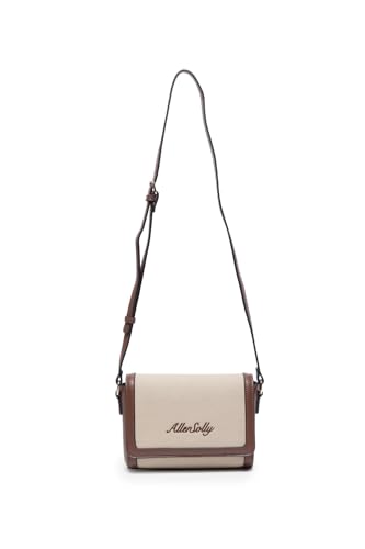 Allen Solly Women Brand Logo Printed Textured Crossbody Bag
