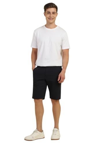 Allen Solly Men's Bermuda Shorts (ASSRQRGF832477_Black