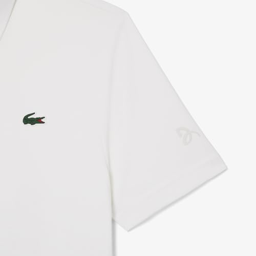 Lacoste Men's Solid Regular Fit Polos (DH8915001_White