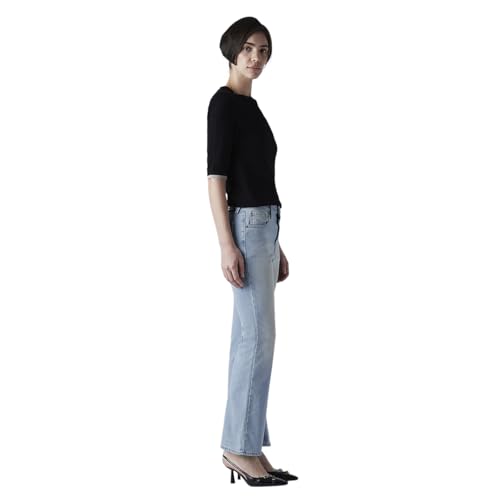 Levi's Women's 726 Light-Blue Flared Fit High Rise Jeans