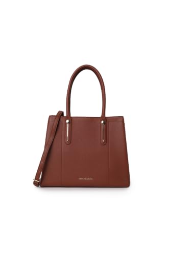 Women Brown Textured Casual Tote Bag
