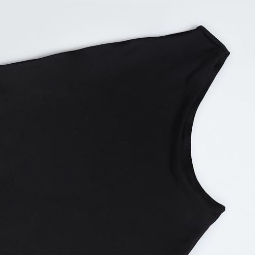 Tommy Hilfiger Polyester Black Solid Asymetric One Shoulder Women Bodycon One-Shoulder Dress (L)