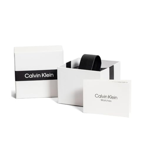 Calvin Klein Ck Esteem Mech-Automatic Black Round Dial Men's Watch|Leather Material|Multi Color Band - 25200388