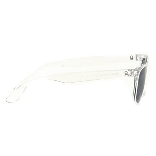 United Colors of Benetton solid blue lens wayfarer sunglass full rim crystal frame