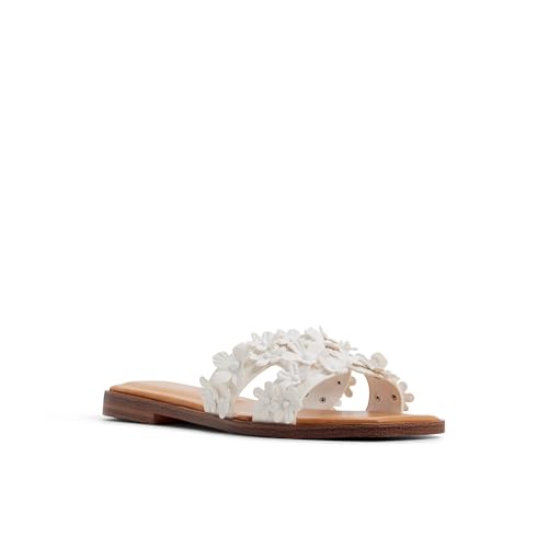 Aldo ITSANDAL White Ladies Flat Sandals