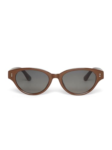 ONLY Women's Solid Regular Fit Brown Sunglasses