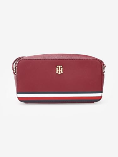 Solid Red Pu Sling Bag
