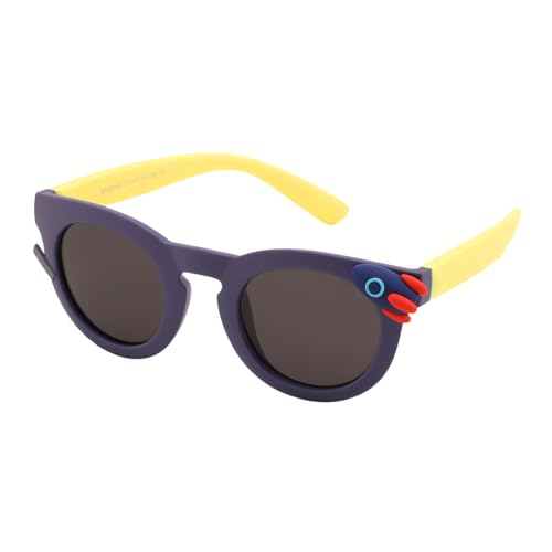 Karsaer Kids Stylish Sunglasses for Boys Girls Children Round UV 400 Protection Polarized Glasses (Age 3 to 8 years) E1373