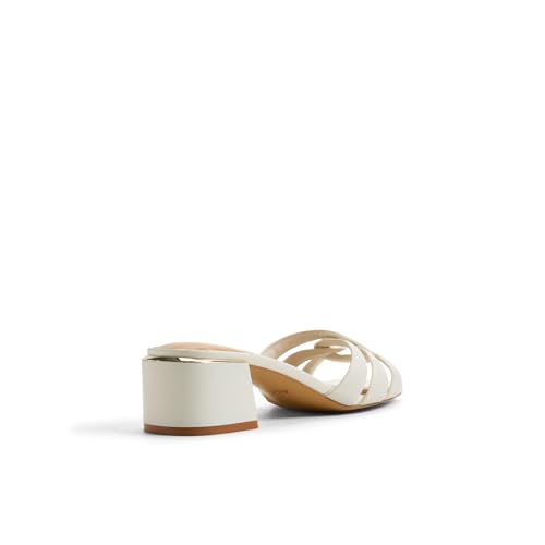 Aldo HANNE White Ladies Block Heel Sandals