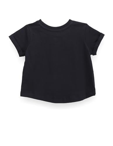 U.S. POLO ASSN. Girls Brand Print Cotton T-Shirt Navy