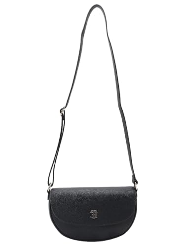 Solid Black Pu Sling Bag