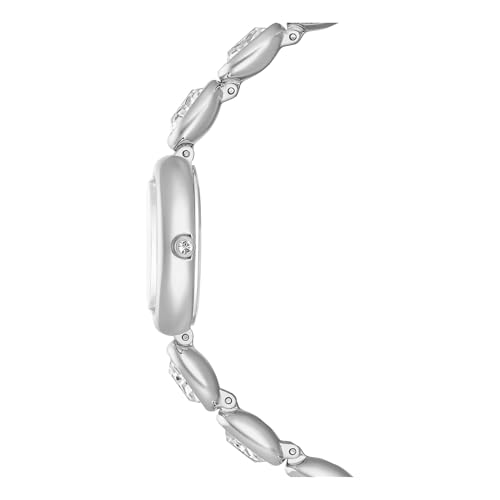 Swarovski Imber Oval Watch, Swiss Made, Metal Bracelet, Silver Tone, Stainless Steel