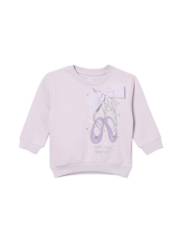 Max Girls Applique Sweatshirt (Purple_12-18 M)