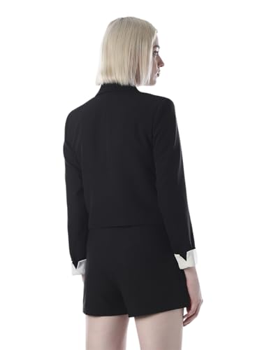 ONLY Women's Solid Tailored Fit Black Blazer
