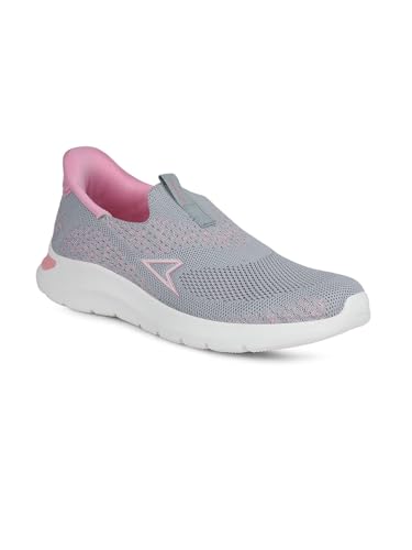 Power Women Slip On Sports Shoes - Grey (6Uk)