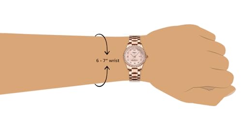 NIBOSI Women Watches Analogue Stainless Steel Wrist Watches Watches for Women's & Girls&Miss&Ladies Rose Gold Dial Gold Band Watch with Stylish Diamond Studded Watches
