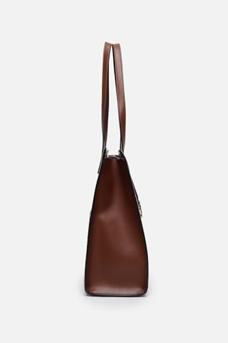 Allen Solly Womens textured brown HANDBAG
