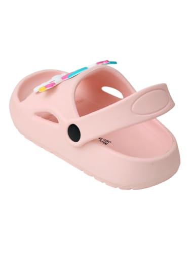 Yellow Bee Cute Unicorn Design Sandals For Girls - Pink,6C,3-3.5 Years
