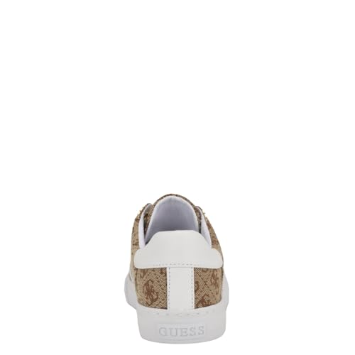 GUESS Women's Loven Sneaker, Medium Brown 219, 5 UK