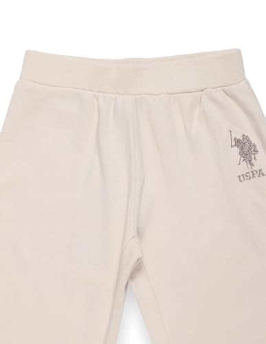 U.S. POLO ASSN. Girls Logo Track Pants Beige