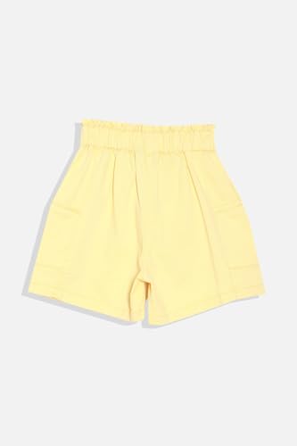 Allen Solly Girls Yellow Solid Regular Fit Shorts