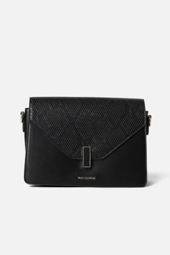 Women Black Textured Casual Sling Bag