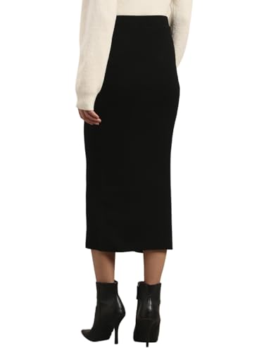 VERO MODA Women's Below Knee Skirt Black