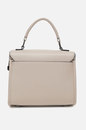 Women Beige Solid Casual Handbag