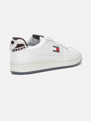Solid White Leather Sneakers